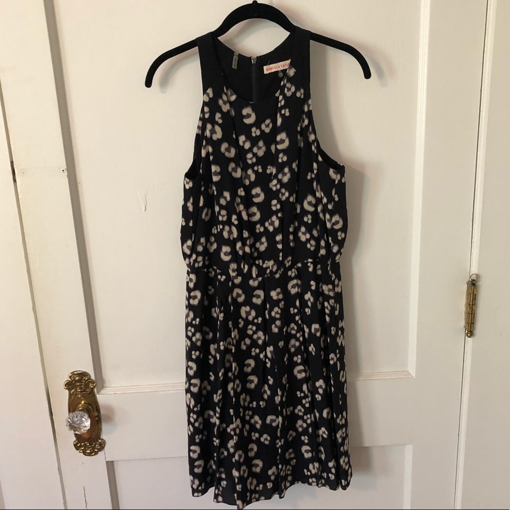 Rebecca Taylor Animal Print Dress Sz 8